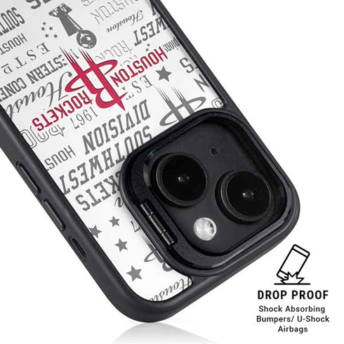 NBA Houston Rockets Historic Blast iPhone 15 Kickstand Case